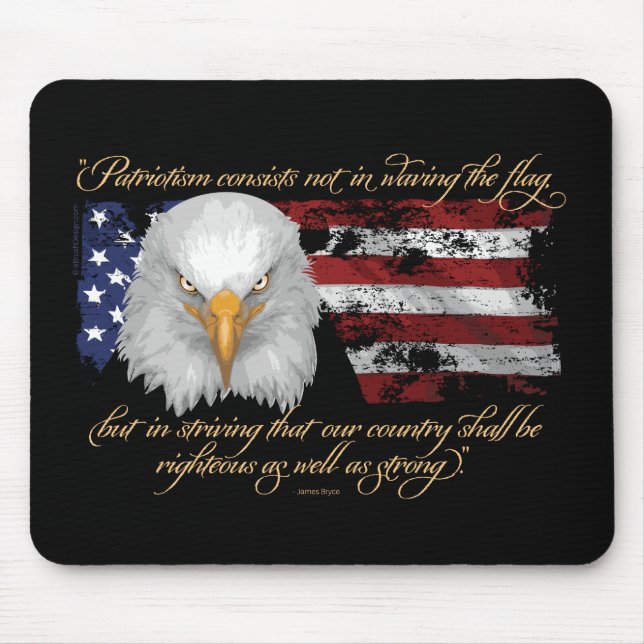 Righteous Patriotism Mouse Pad (Front)
