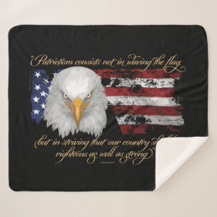 Righteous Patriotism Sherpa Blanket