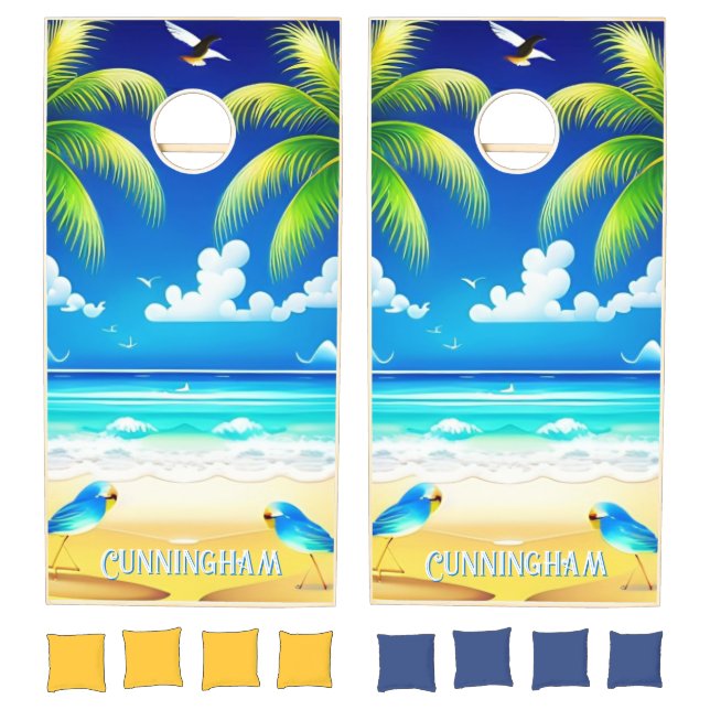 Righteous Rainbow Trendy Cool Cornhole Set (Set)