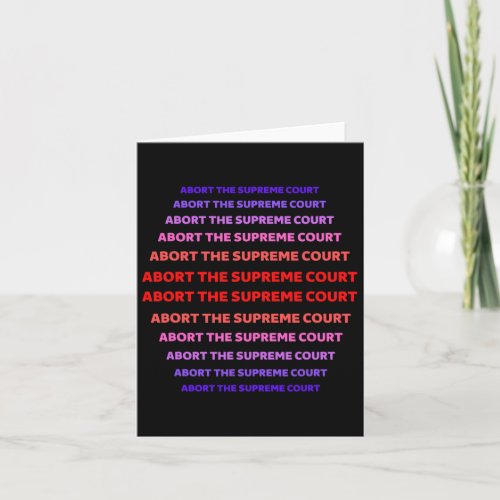 Rights Abort The Supreme Court Feminist Protest 2  Card