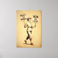Rights for Women, Vintage Feminist Suffragette Art