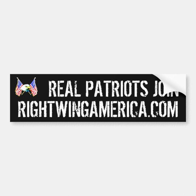 Rightwingamerica.com Bumper Sticker (Front)