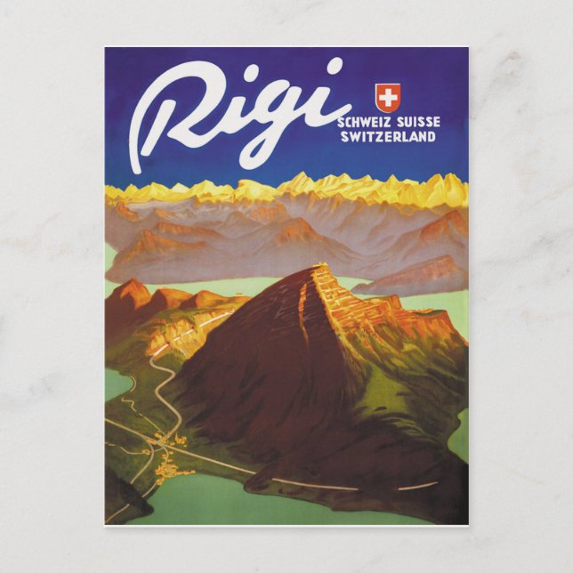 Rigi mountain, Switzerland Postcard (Front)
