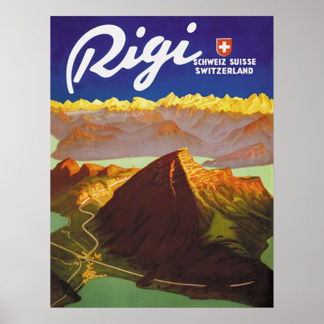 Rigi mountain, Switzerland Poster (Front)