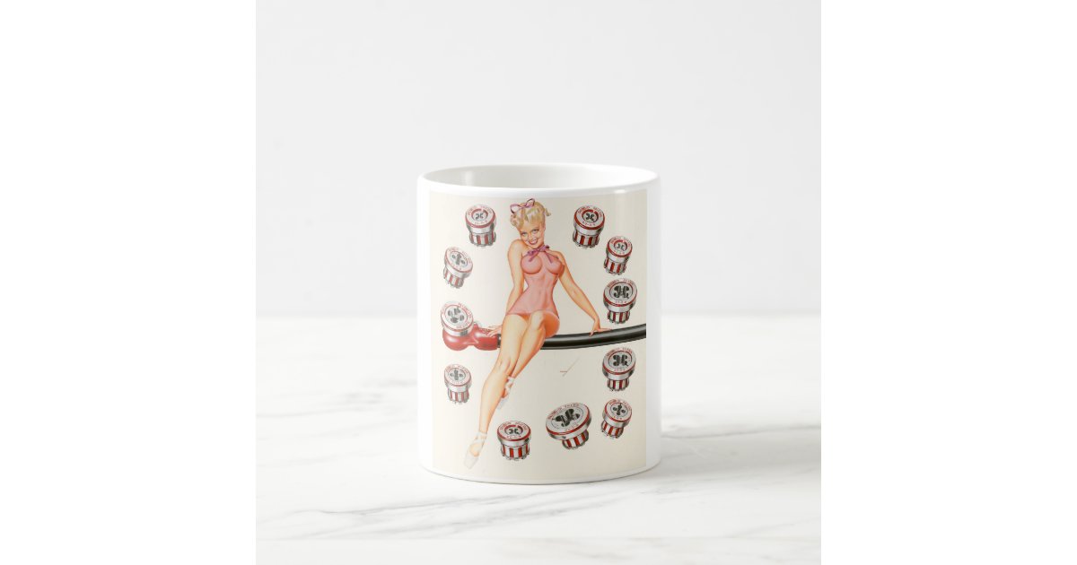 Rigid Tool calendar illustration Pin Up Art Coffee Mug Zazzle