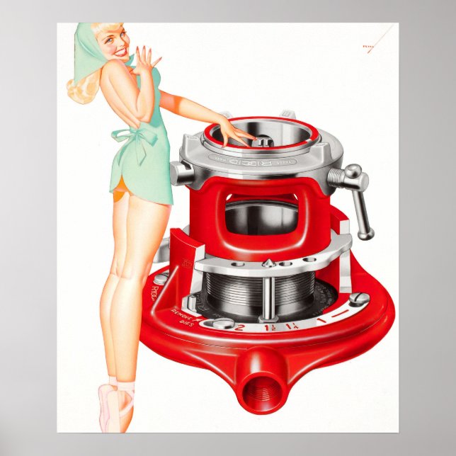 Rigid Tool Pin Up Art Poster (Front)