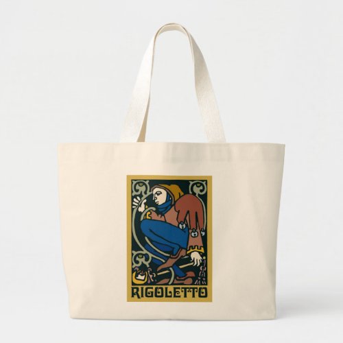 Rigoletto Opera Large Tote Bag