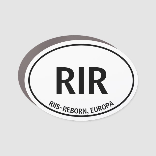 Riis-Reborn Europa Car Magnet (Front)