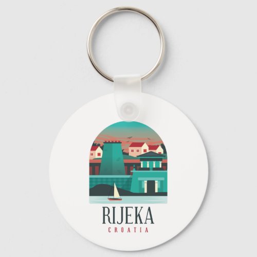 Rijeka Croatia   Keychain