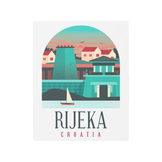 Rijeka Croatia Metal Print (Front)
