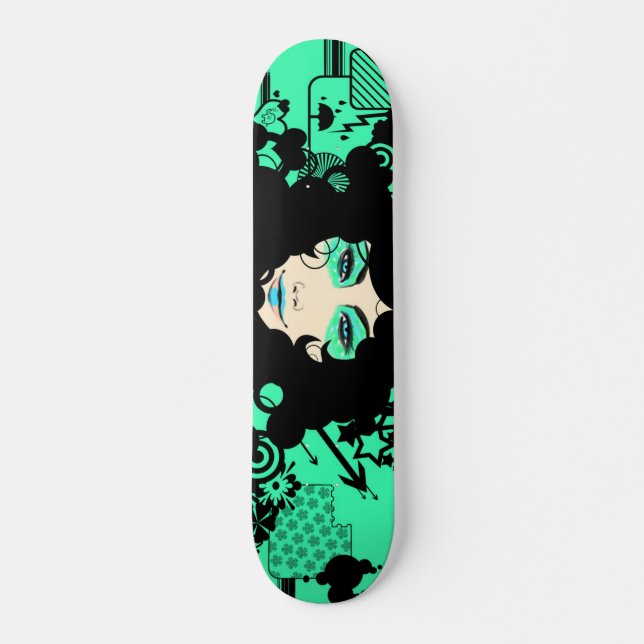RiJUA STUDIOS: Garafika Skateboard Deck (Front)