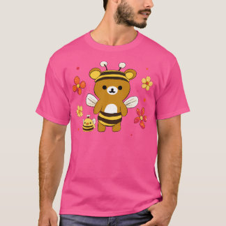 Rilakkuma Bee Flowers T-Shirt