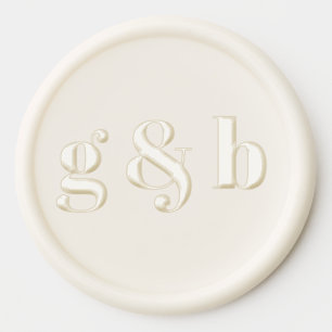 RILEY Bold Retro Font Monogram Wedding Wax Seal Sticker