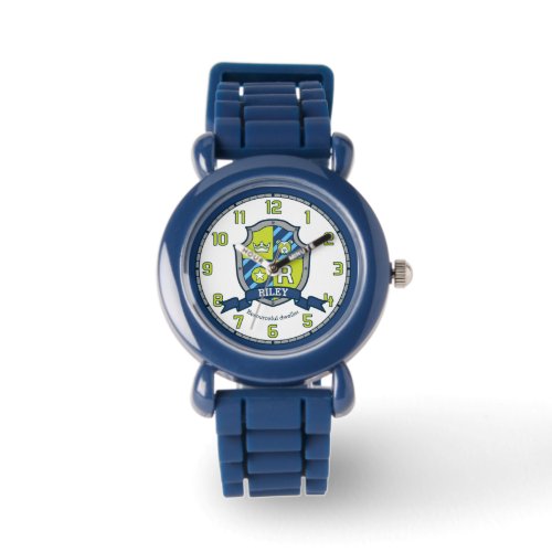 Riley boys name meaning crest bear blue green watch