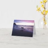 'Riley Brown' Great Dane at Sunset Card (Yellow Flower)