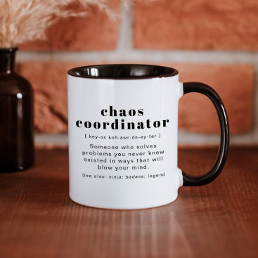 RILEY Chaos Coordinator Definition Office Coworker Mug