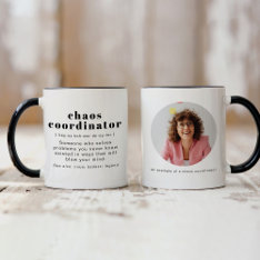Riley Chaos Coordinator Definition Office Coworker Mug at Zazzle