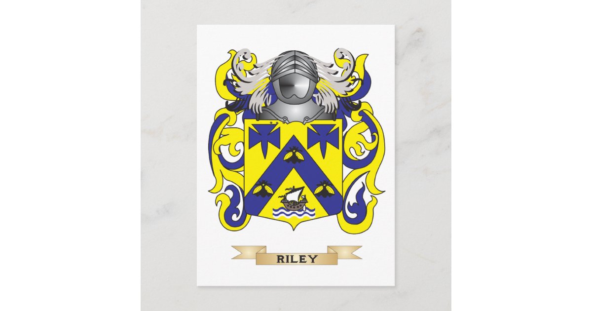 Riley Coat of Arms (Family Crest) Postcard | Zazzle