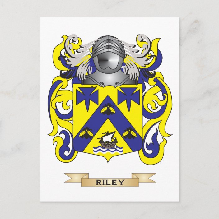 Riley Coat of Arms (Family Crest) Postcard | Zazzle.com