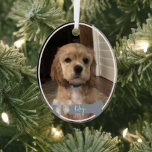 Riley Custom Pet Photo Christmas Ornament<br><div class="desc">The perfect gift for pet-parents!</div>