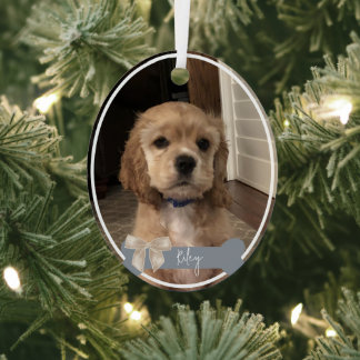 Riley Custom Pet Photo Christmas Ornament