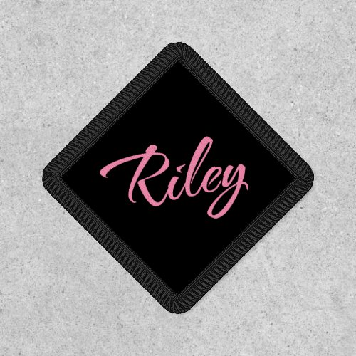 Riley Decorative Name in Pink Patch
