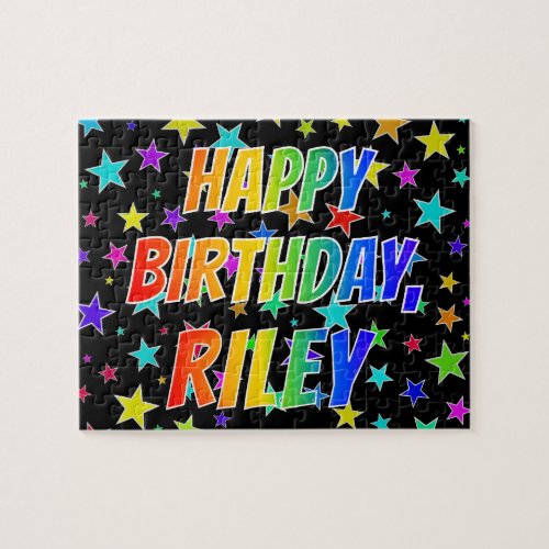 RILEY First Name Fun HAPPY BIRTHDAY Jigsaw Puzzle