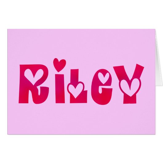 Riley in Hearts Cards (Front Horizontal)