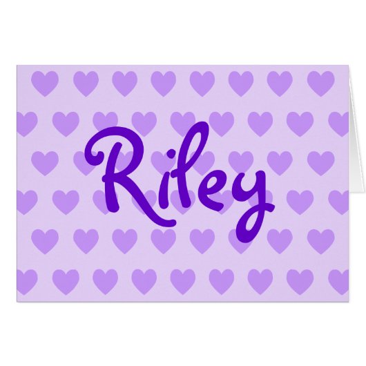 Riley in Purple Cards (Front Horizontal)