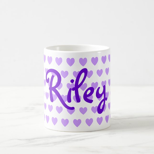Riley in Purple Coffee Mug (Center)