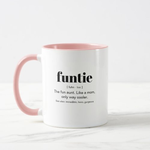 RILEY Modern Cute Funtie Definition Photo Mug