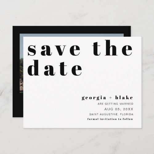 RILEY Retro Bold Contemporary Save the Date Invitation