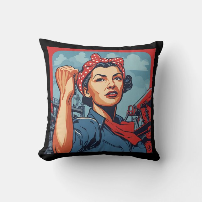 Riley-Rose Throw Pillow (Front)