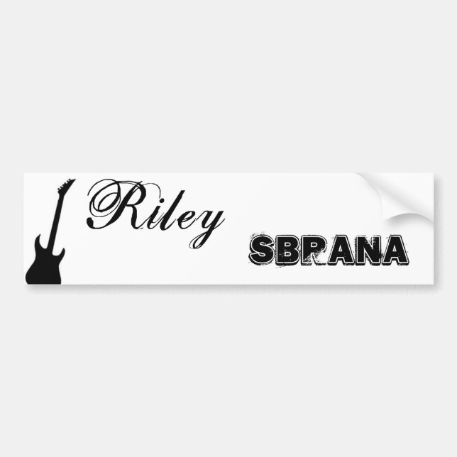 Riley Sbrana bumpersticker Bumper Sticker (Front)