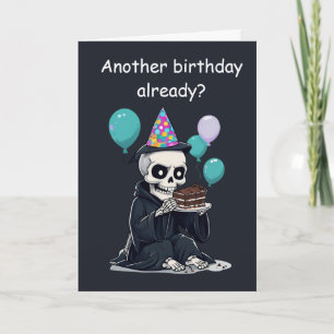 rim Reaper Birthday Funny Aging Humor Gift Card