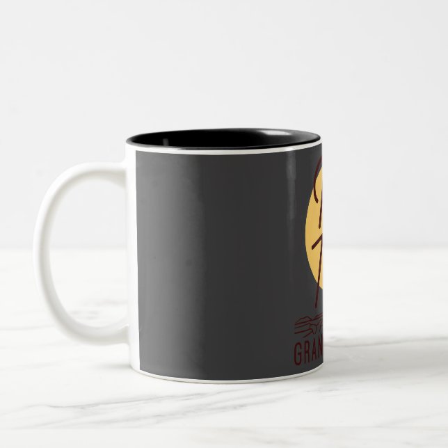 Rim Trail - Grand Canyon  Two-Tone Coffee Mug (Left)