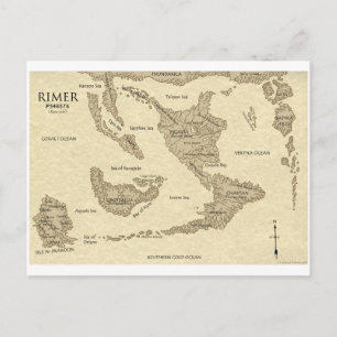 Rimarian World Map 2009 Postcard