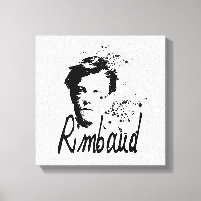 RIMBAUD - Graphic Art Canvas Print (Front)