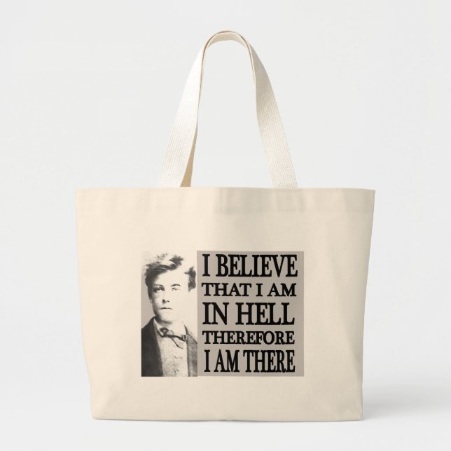 Rimbaud in Hell Large Tote Bag (Front)