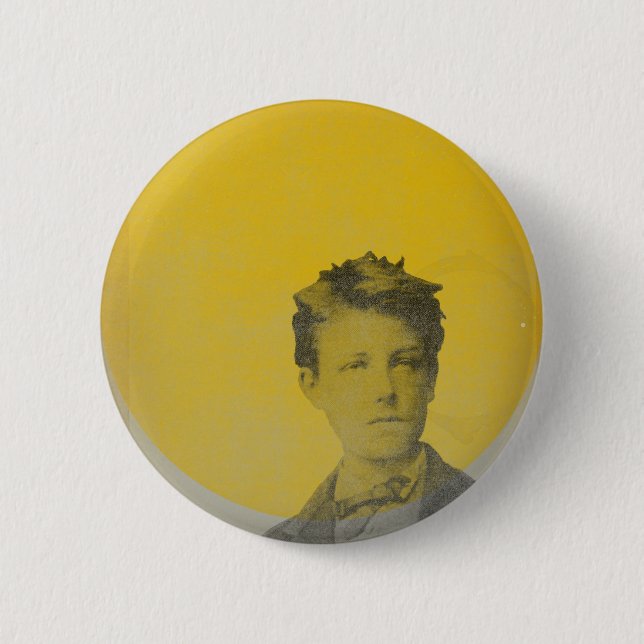 Rimbaud Pinback Button (Front)
