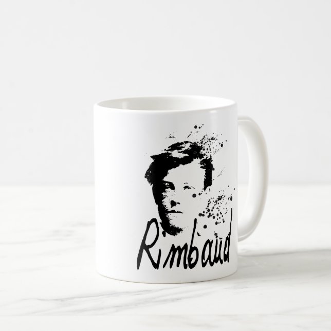 RIMBAUD Portrait Mug (Front Right)