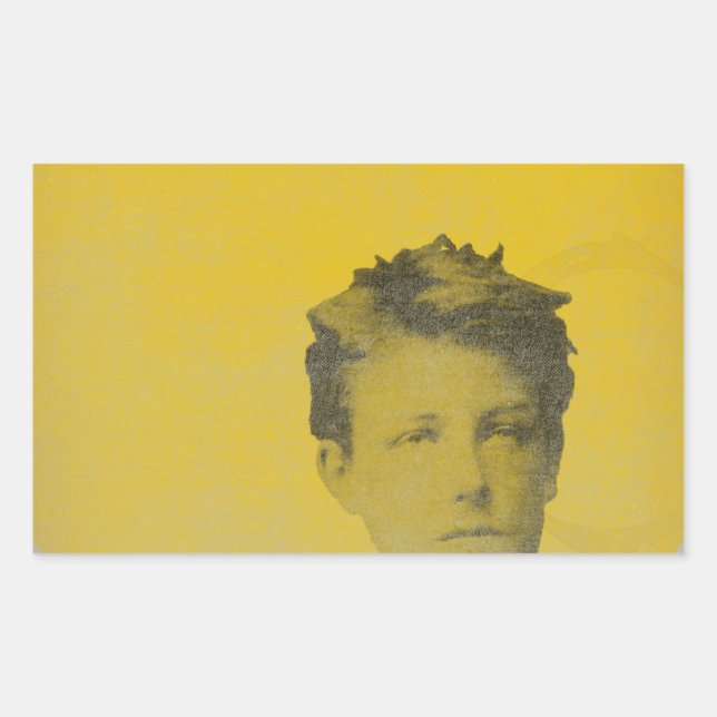 Rimbaud Rectangular Sticker (Front)