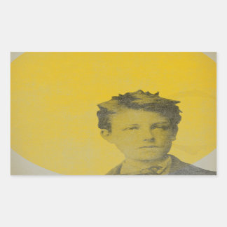 Rimbaud Rectangular Sticker