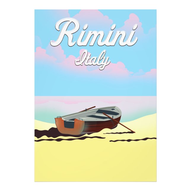 Rimini Italy beach poster (Front)