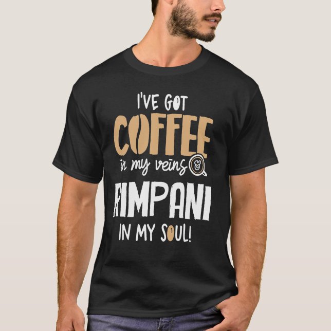 Rimpani Graphic for Coffee Lovers Gift - In My Vei T-Shirt (Front)