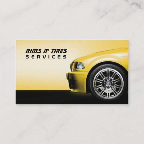 Rims n Tires Services Auto Business Card