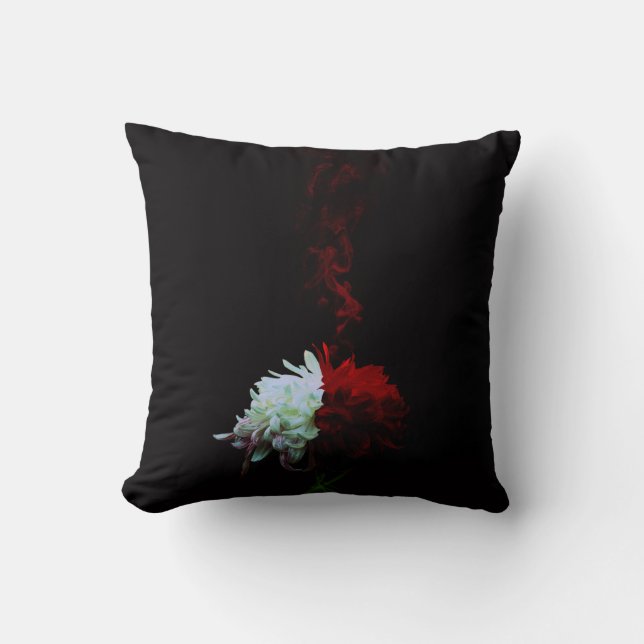 Rin Kikuichi - Chrysanthemum Throw Pillow (Front)