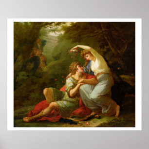 Rinaldo and Armida, 1771 (oil on canvas) Poster