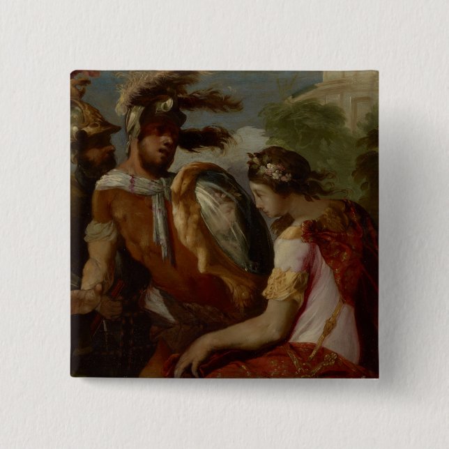 Rinaldo and the Mirror-Shield, c.1650-55 Button (Front)