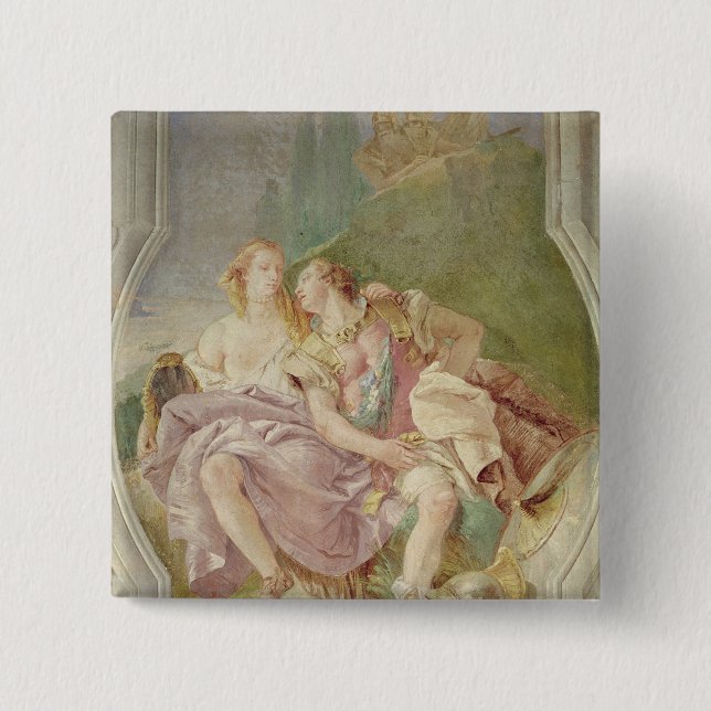 Rinaldo Enchanted by Armida Button (Front)